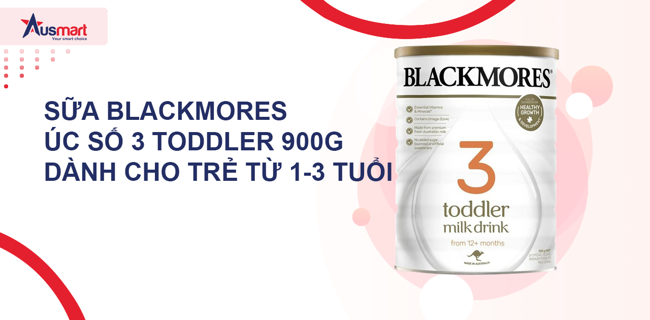 Sữa Blackmores Úc số 3 Toddler 900g dành cho trẻ từ 1-3 tuổi