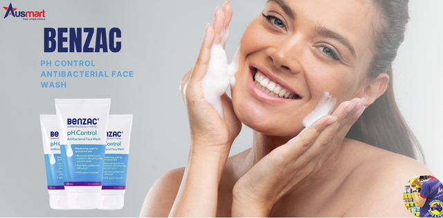 Sữa rửa mặt kháng khuẩn Benzac PH Control Antibacterial Face Wash