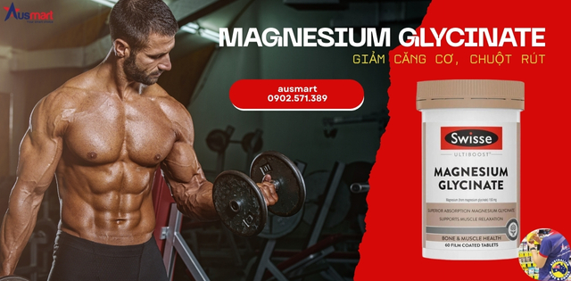 Swisse Ultiboost Magnesium Glycinate thích hợp cho người thường vận động cơ bắp