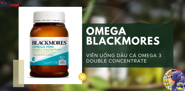 Viên uống bổ sung Omega 3 Blackmores double concentrate Viên uống bổ sung Omega 3 Blackmores double concentrate