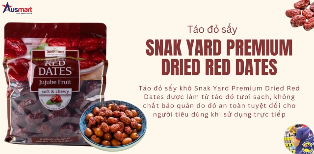 Táo đỏ sấy khô Snak Yard Premium Dried Red Dates