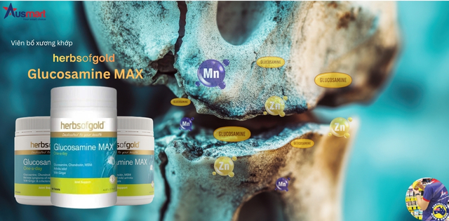 Thành phần thực phẩm chức năng hỗ trợ xương khớp  Herbs of Gold Glucosamine MAX