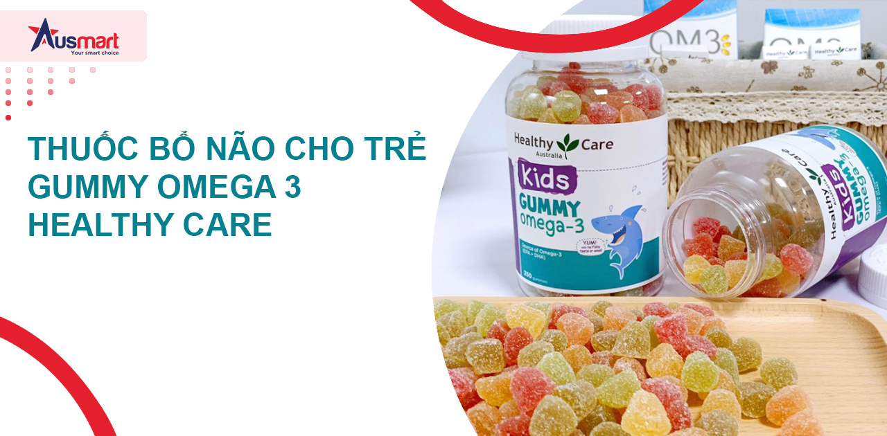 Thuốc bổ não cho trẻ Gummy Omega 3 Healthy Care