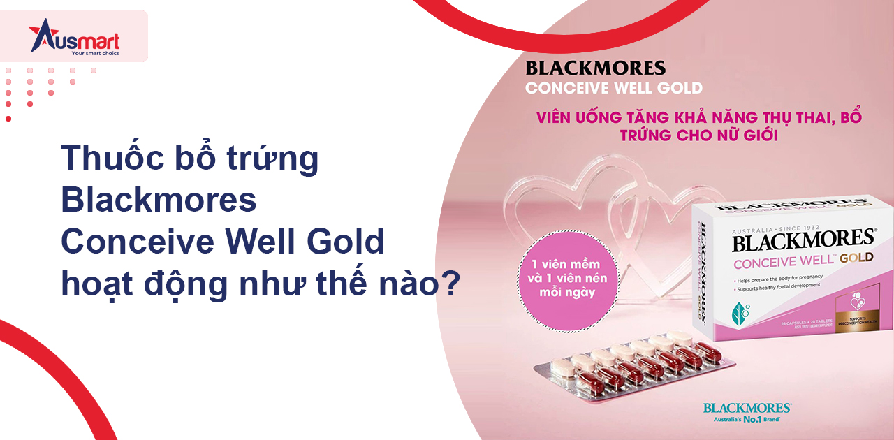 Thuốc bổ trứng Blackmores Conceive Well Gold hoạt động như thế nào?