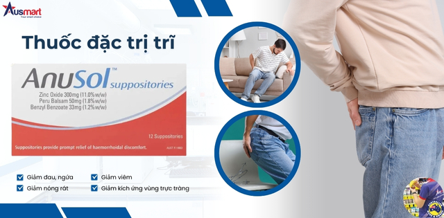 Công dụng của thuốc trị trĩ Anusol Suppositories