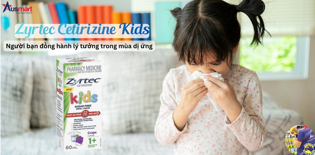 Thuốc dị ứng Zyrtec cho bé trên một tuổi