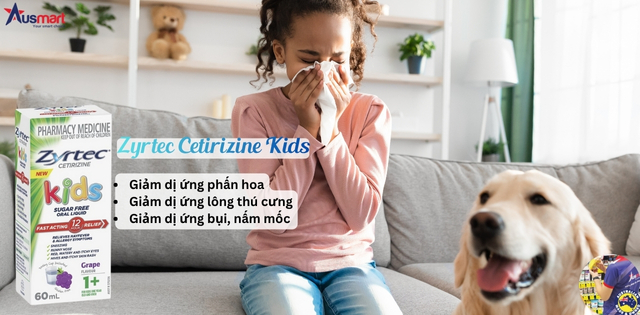 Thuốc dị ứng Zyrtec giúp giảm nhanh các triệu chứng dị ứng