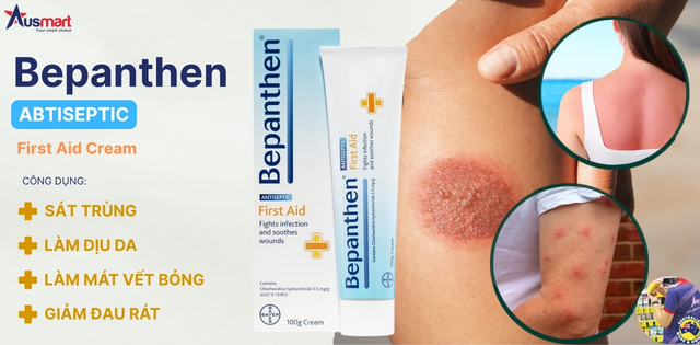 Công dụng của kem sát khuẩn sơ cứu Bepanthen First Aid Antiseptic Cream
