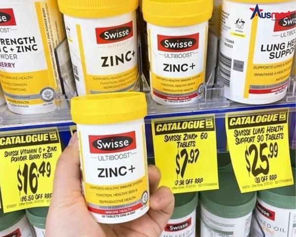 Viên uống bổ sung kẽm Swisse Ultiboost Zinc+