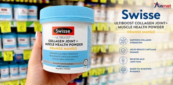 Sản phẩm Swisse Ultiboost Collagen Joint + Muscle Health Powder