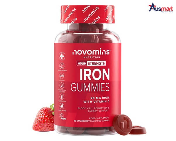 Kẹo dẻo bổ sung sắt Novomins Iron Gummies