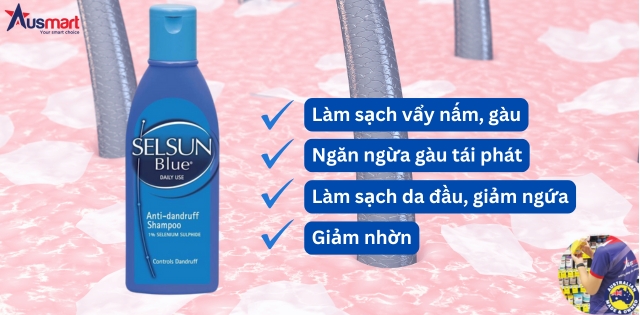 Dầu gội trị gàu Selsun Blue Deep Cleansing Anti Dandruff Dầu gội trị gàu Selsun Blue Deep Cleansing Anti Dandruff