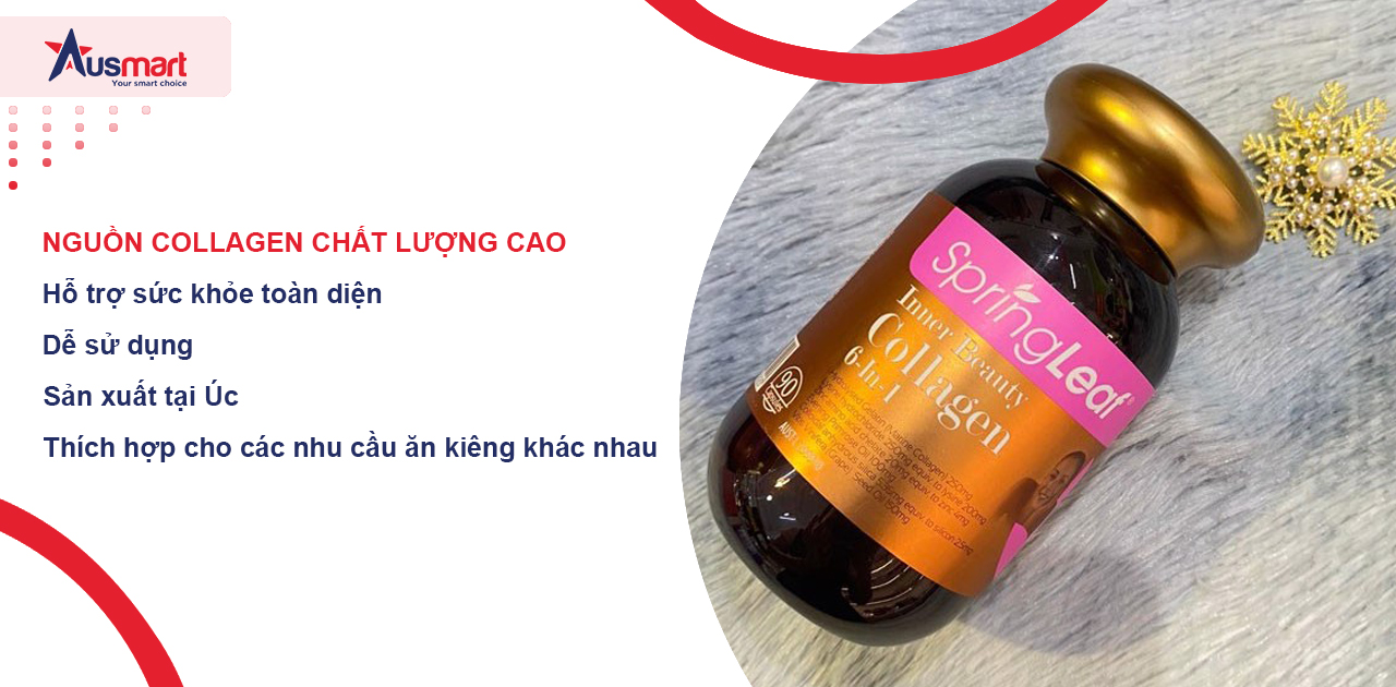 Ưu điểm của Collagen Úc 180 Viên Spring Leaf 