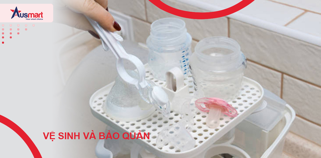 Vệ sinh và Bảo quản sau khi cho bé bú sữa