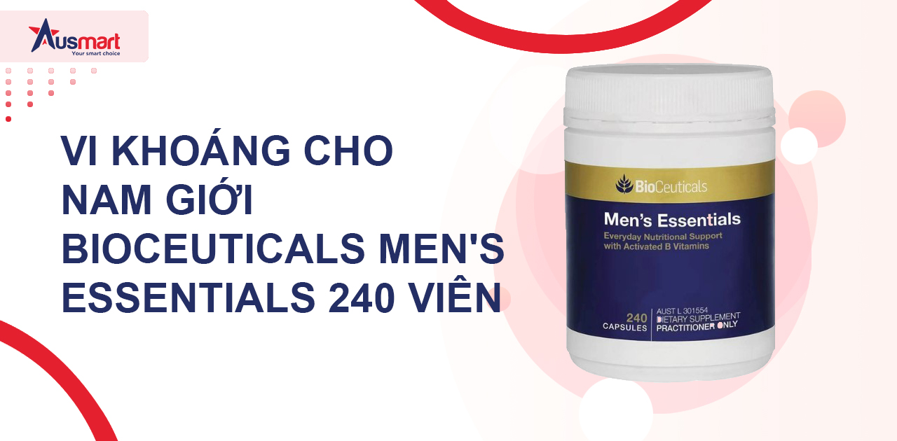 Vi khoáng cho nam giới BioCeuticals Men's Essentials 240 viên