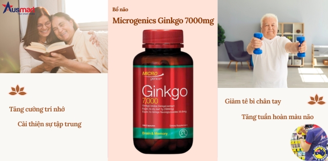 Công dụng của viên uống bổ não Microgenics Ginkgo 7000mg Công dụng của viên uống bổ não Microgenics Ginkgo 7000mg