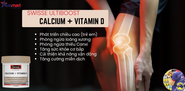 Công dụng của viên Canxi Swisse Calcium Vitamin D Ultiboost Công dụng của viên Canxi Swisse Calcium Vitamin D Ultiboost