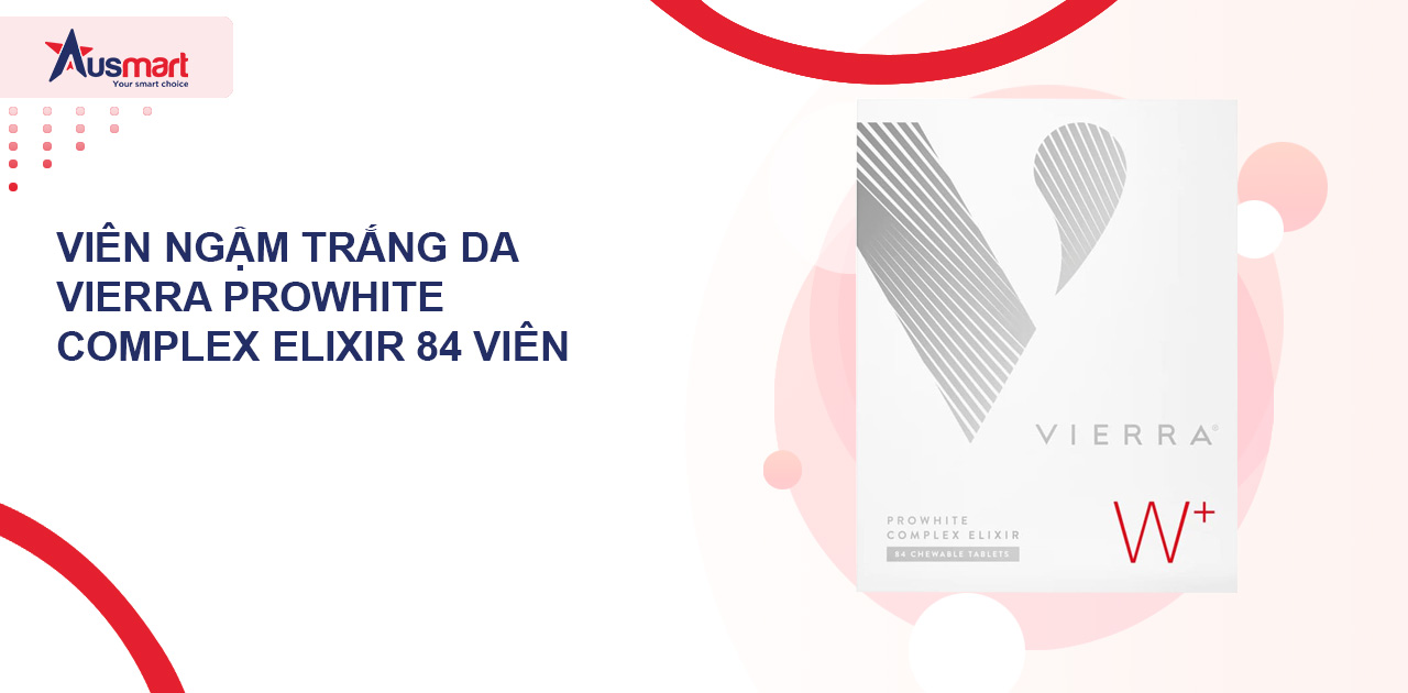 Viên ngậm trắng da Vierra Prowhite Complex Elixir 84 viên