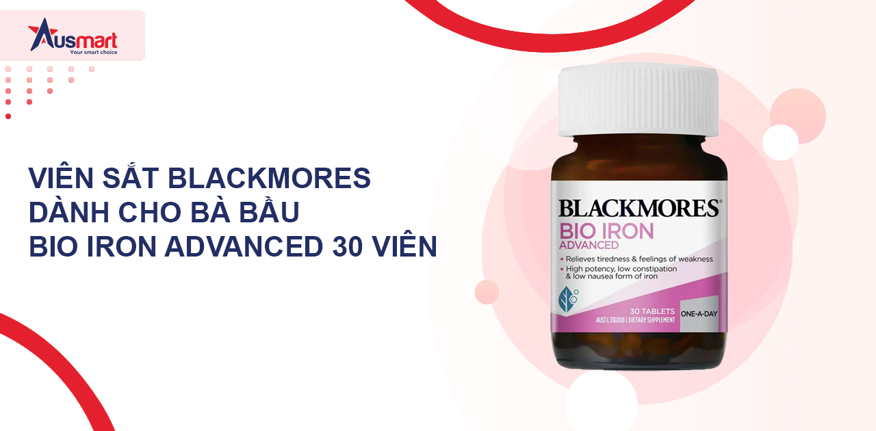 Viên sắt Blackmores dành cho bà bầu Bio Iron Advanced 30 viên