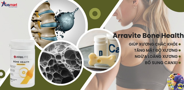 Công dụng viên uống bổ xương khớp Arravite Bone Health