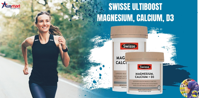 Viên uống bổ xương khớp Magnesium Calcium D3 Swisse