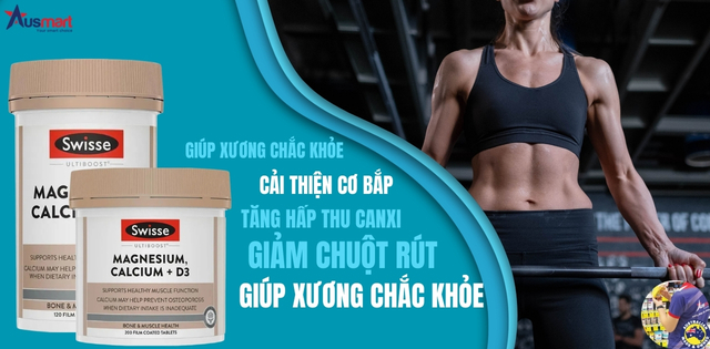 Công dụng của viên uống bổ xương khớp Magnesium Calcium D3 Swisse