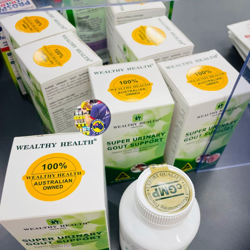 Hình ảnh thuốc Super Urinary Gout Support điều trị gout được Ausmart đặt mua tại Úc