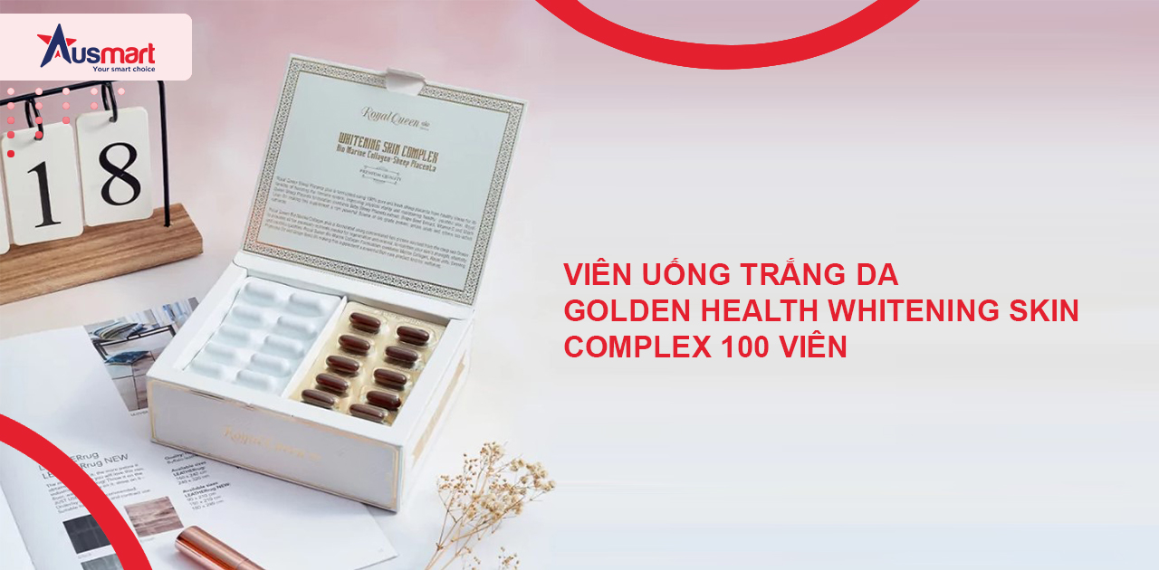 Viên uống trắng da Golden Health Whitening Skin Complex 100 viên