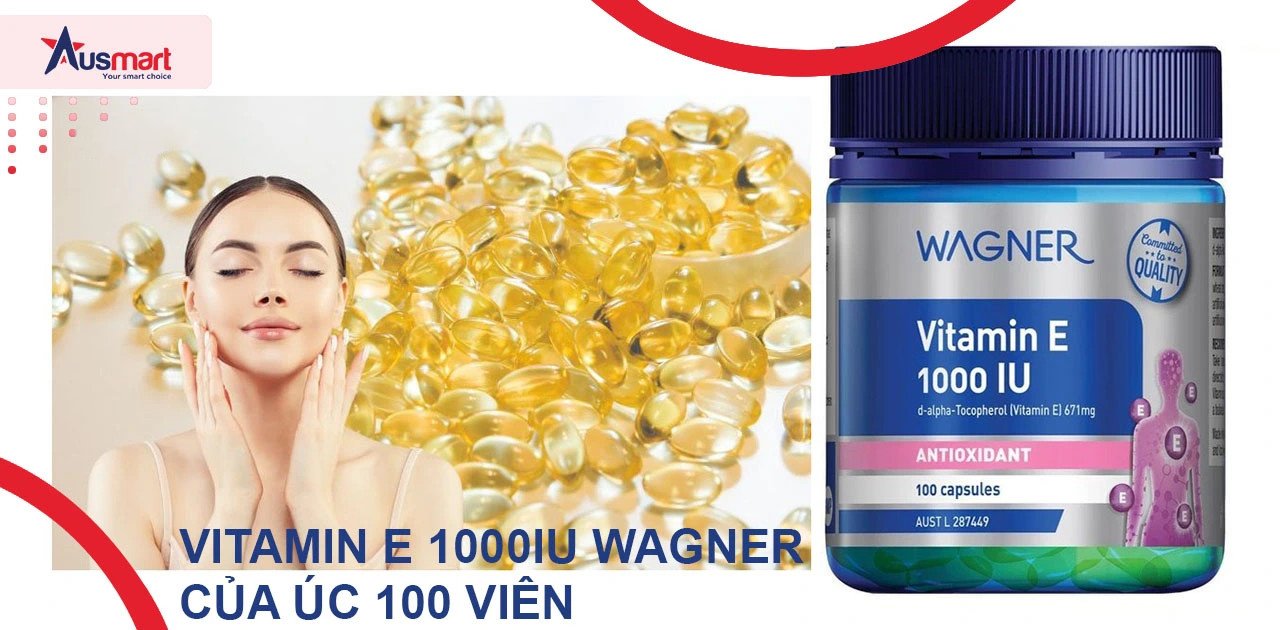 Vitamin E 1000IU Wagner của Úc 100 viên