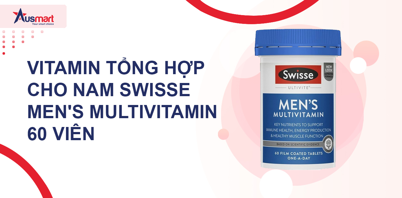 Vitamin tổng hợp cho nam Swisse Men's Multivitamin 60 viên