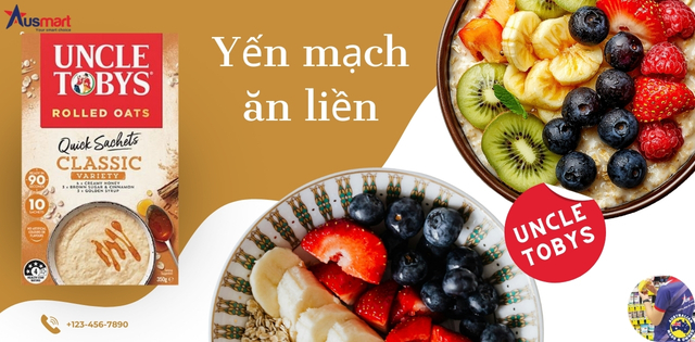 Yến mạch ăn liền Uncle Tobys Quick Sachets Classic Variety