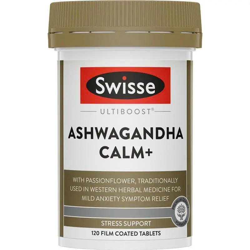 Viên uống giảm căng thẳng Swisse Ultiboost Ashwagandha Calm+