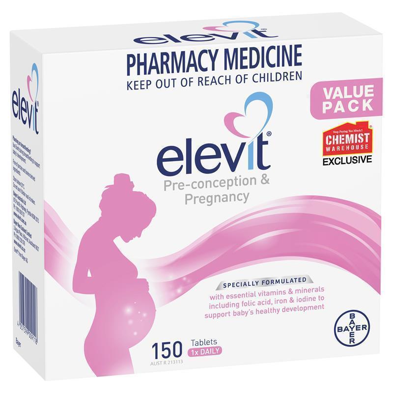 Elevit bầu Úc Pre-conception & Pregnancy Multivitamin