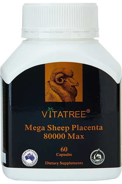 Viên uống nhau thai cừu Vitatree Maxi Sheep Placenta 80000 Max 60 viên
