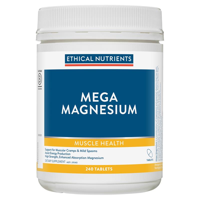 Viên uống bổ sung Magie hỗ trợ cơ bắp Ethical Nutrients Mega Magnesium