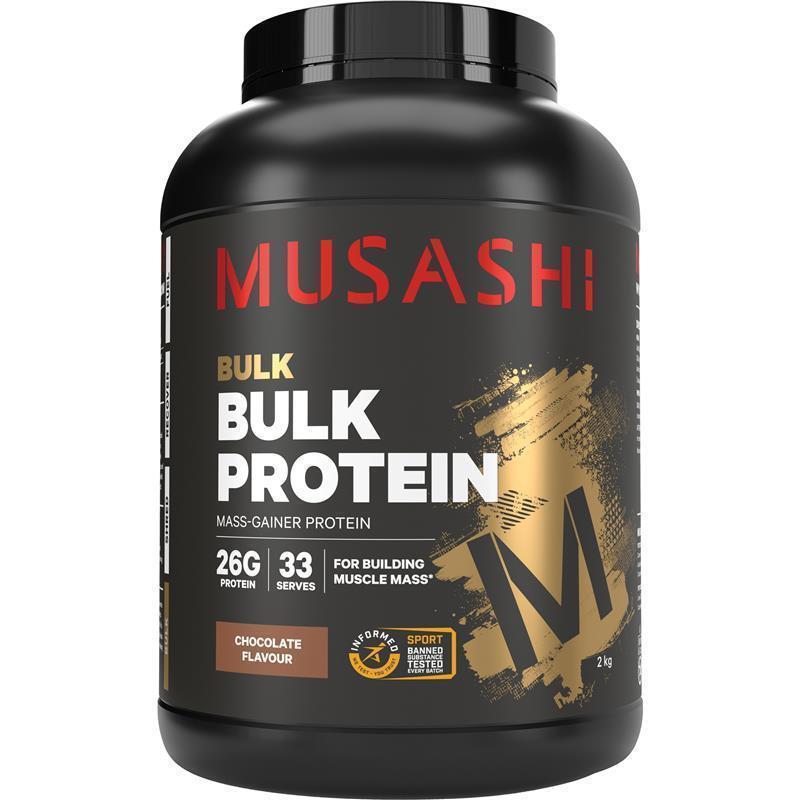 Bột protein hỗ trợ tăng cơ Musashi Bulk Protein