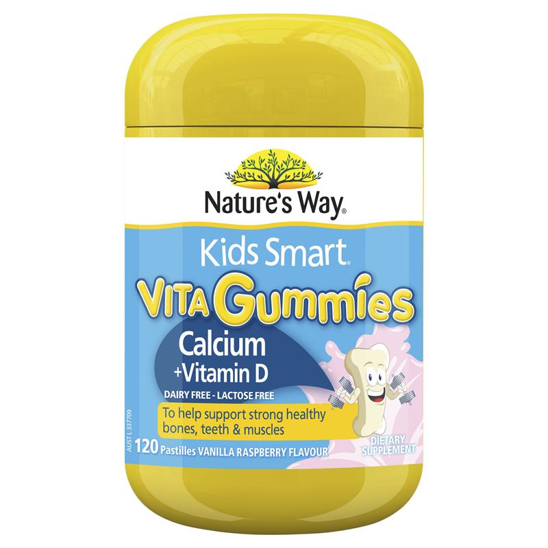 Nature's Way Calcium + Vitamin D Kids Smart Vita Gummies 120 viên | Thương hiệu Úc