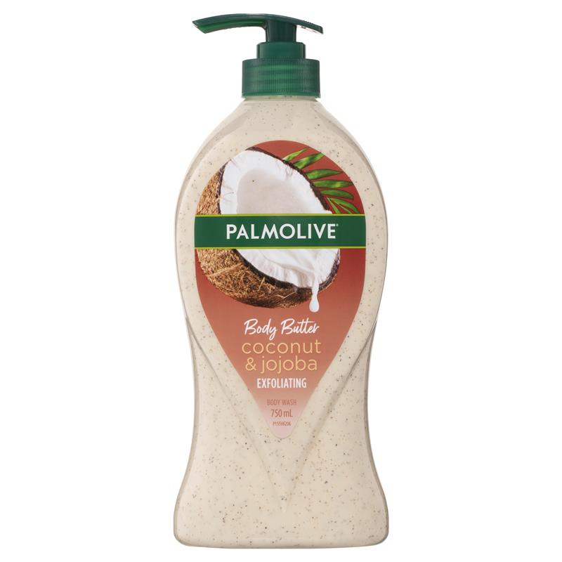 Sữa tắm tẩy tế bào chết Palmolive Body Butter Exfoliating Body Wash Coconut & Jojoba