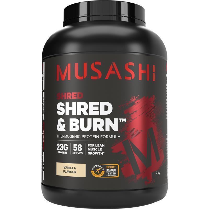 Bột đạm hỗ trợ đốt mỡ Musashi Shred And Burn