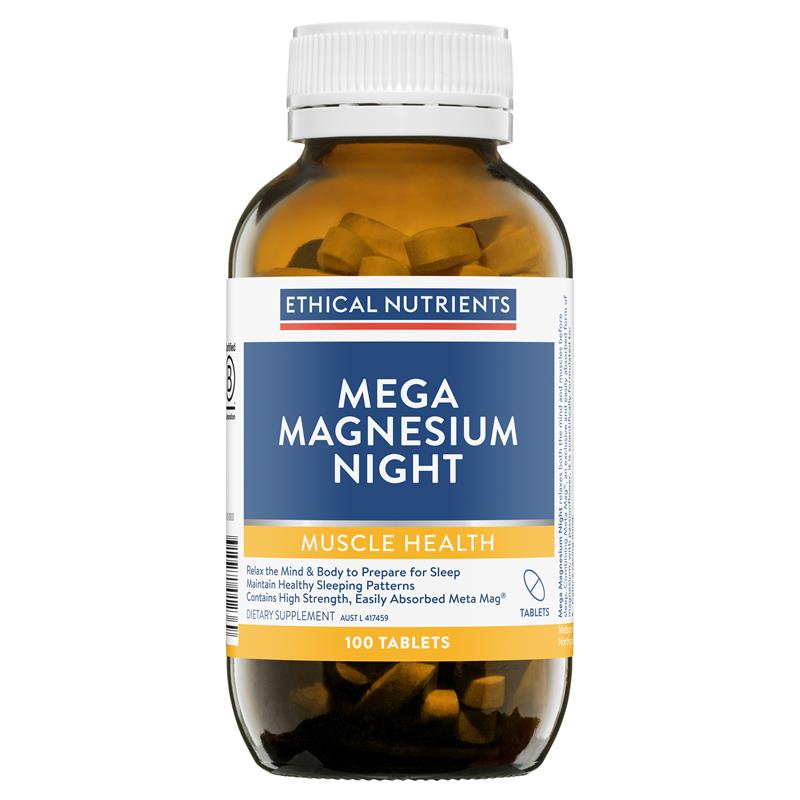 Viên uống hỗ trợ giấc ngủ Ethical Nutrients Mega Magnesium Night