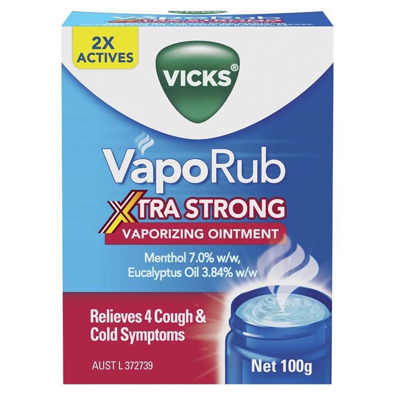 Cao xoa giảm ho thông mũi Vicks Vaporub Xtra Strong