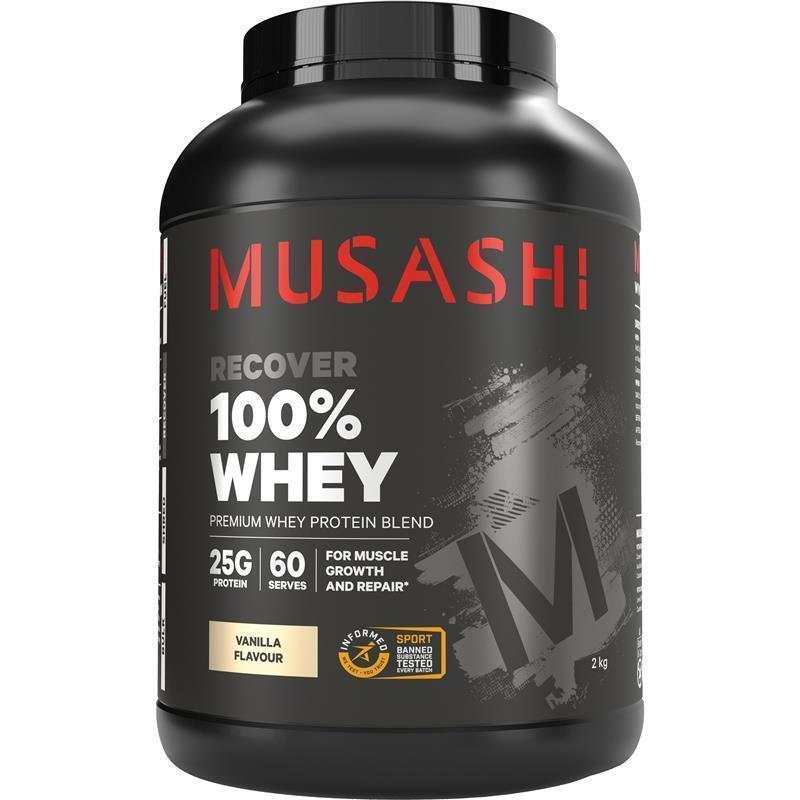 Bột uống bổ sung protein Musashi 100% Whey