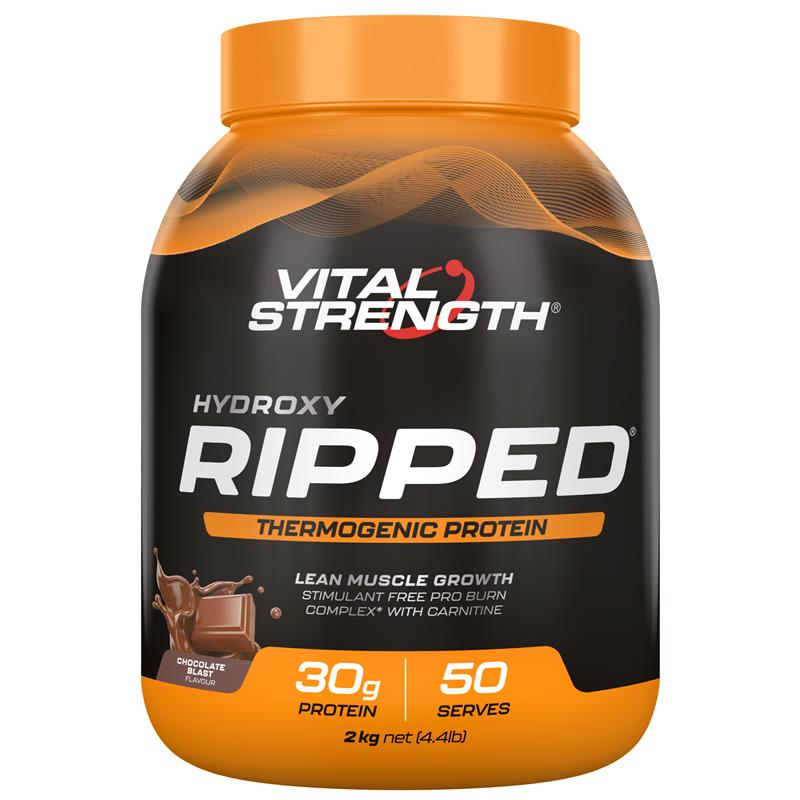 Bột đạm hỗ trợ đốt mỡ Vital Strength Hydroxy Ripped Thermogenic Protein Powder