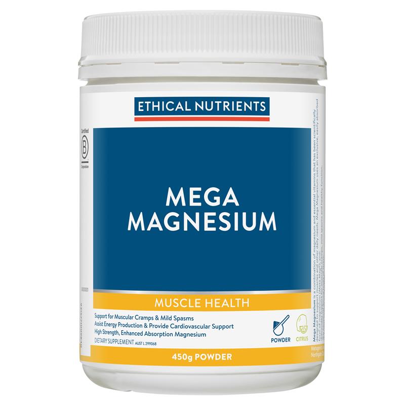 Bột uống bổ sung Magie Ethical Nutrients Mega Magnesium vị Citrus