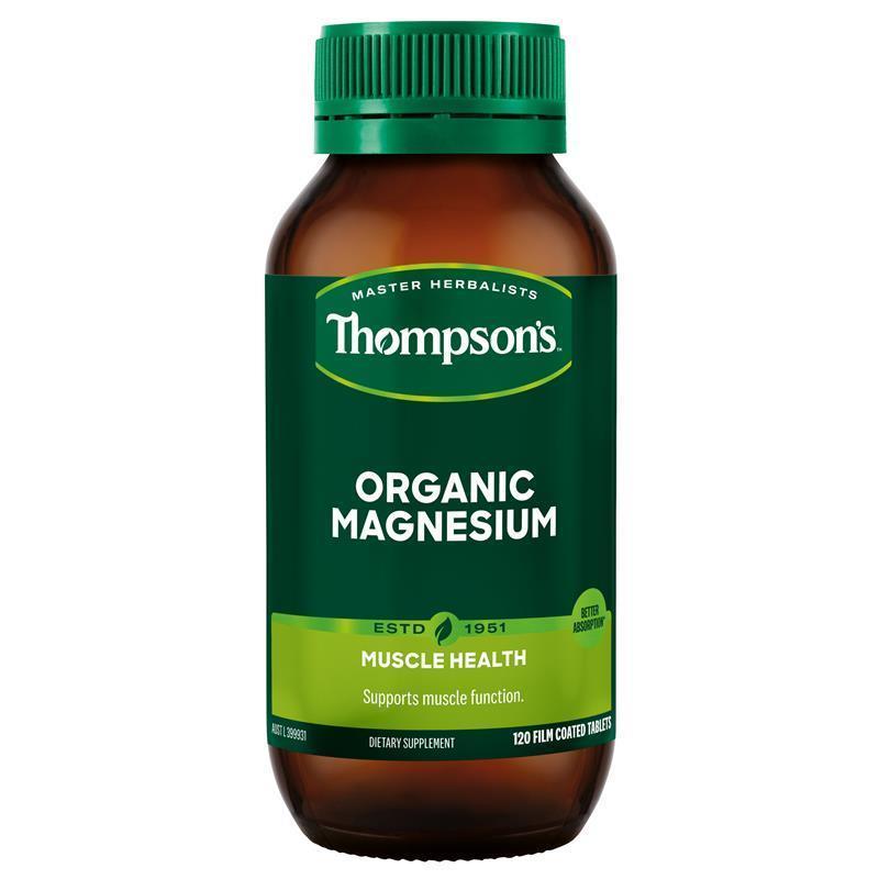 Viên uống bổ sung Magie hữu cơ Thompson's Organic Magnesium