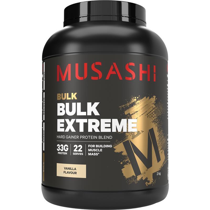 Sữa bột hỗ trợ tăng cân tăng cơ Musashi Bulk Extreme