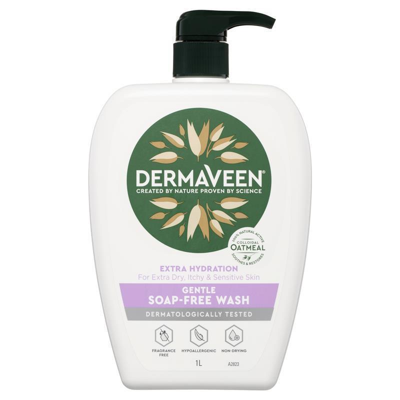 Sữa tắm dưỡng ẩm dịu nhẹ DermaVeen Extra Hydration Gentle Soap Free Wash
