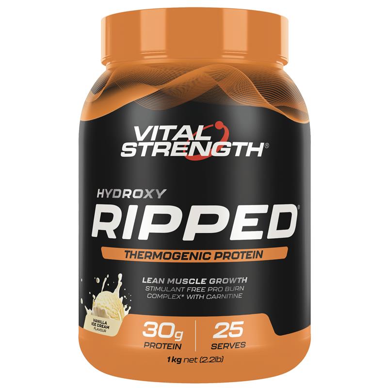 Bột đạm hỗ trợ đốt mỡ Vital Strength Hydroxy Ripped Thermogenic Protein Powder