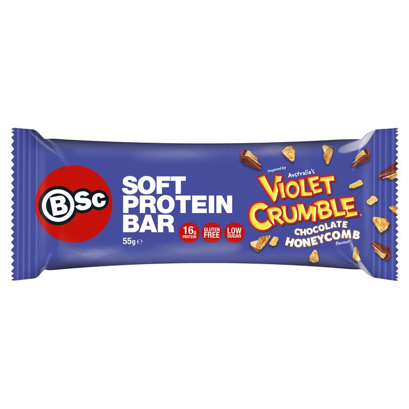 Bánh protein mềm BSc x Violet Crumble Soft Protein Bar
