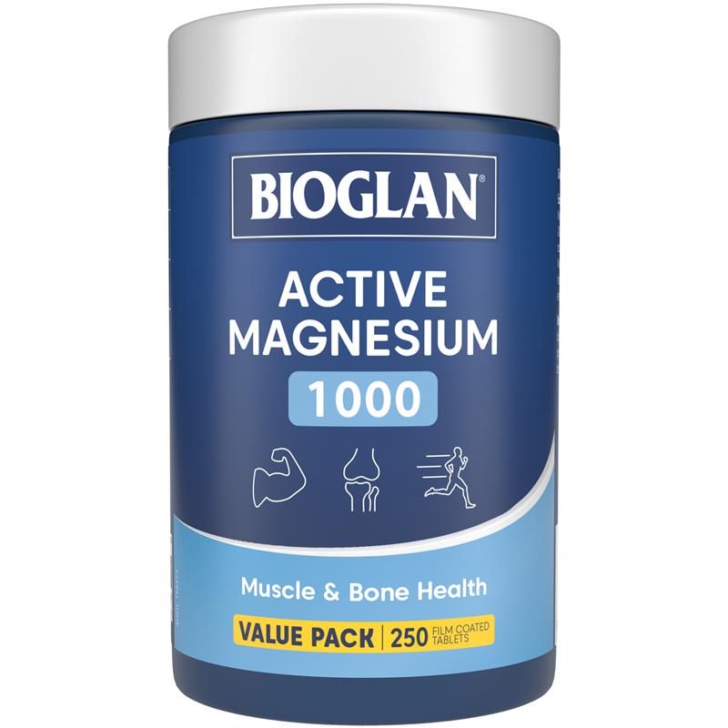 Viên uống bổ sung Magie Bioglan Active Magnesium 1000mg